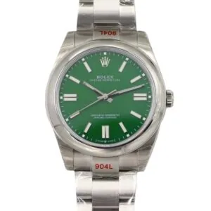 Oyster Perpetual 41mm quadrante verde 114300