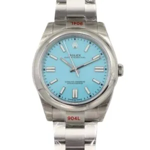 Oyster Perpetual 41mm cadran bleu turquoise 114300