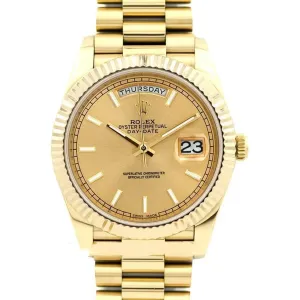 Day-Date 40 228238 Champagne Dial in Yellow Gold