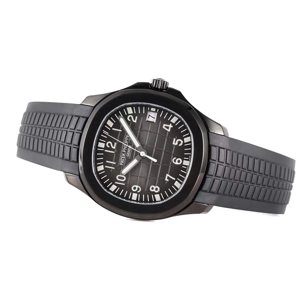 Aquanaut 5167A ‘Black Venom Limited Edition’ schwarzes Zifferblatt am schwarzen Kautschukarmband – Bild 4