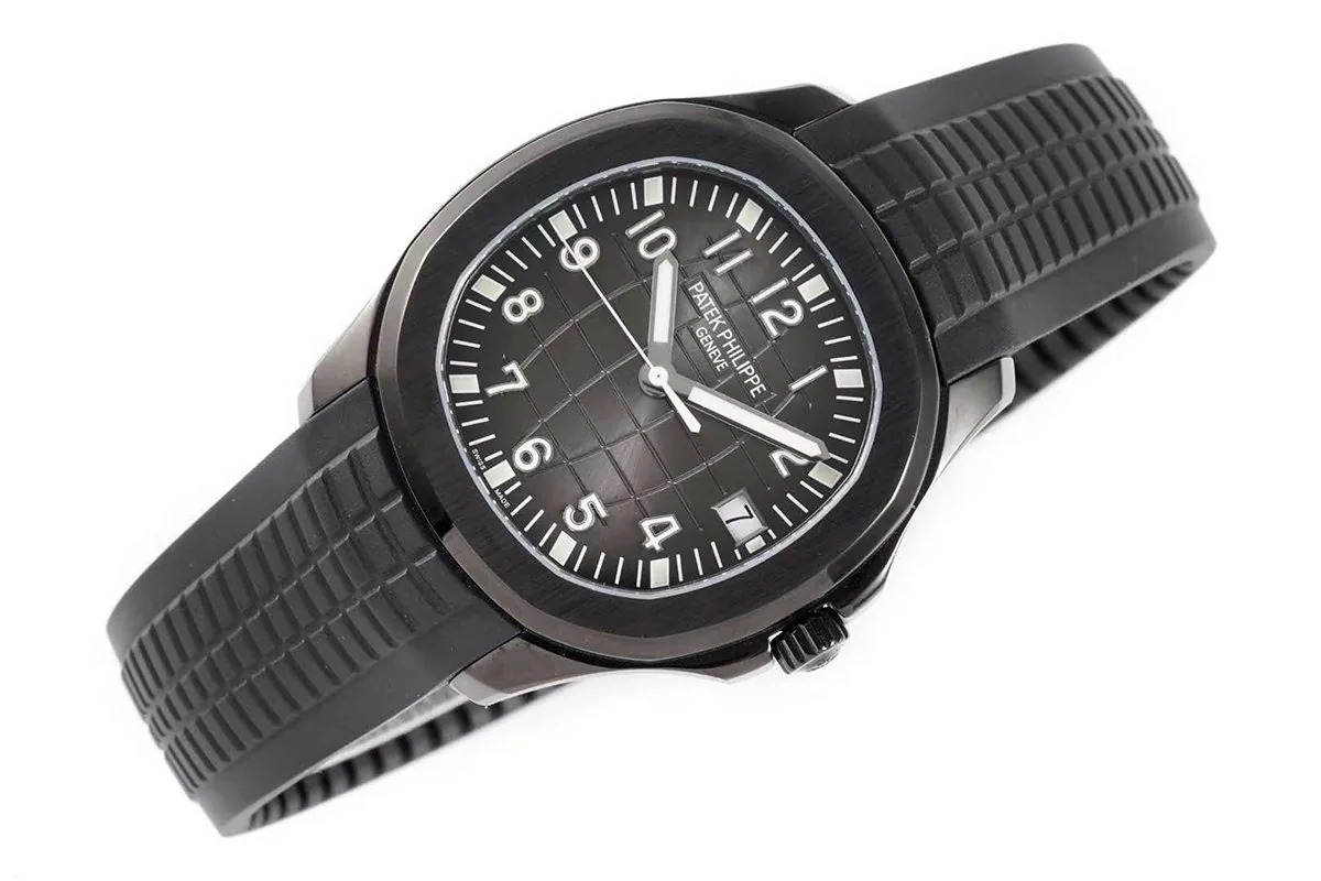 Aquanaut 5167A ‘Black Venom Limited Edition’ schwarzes Zifferblatt am schwarzen Kautschukarmband – Bild 3