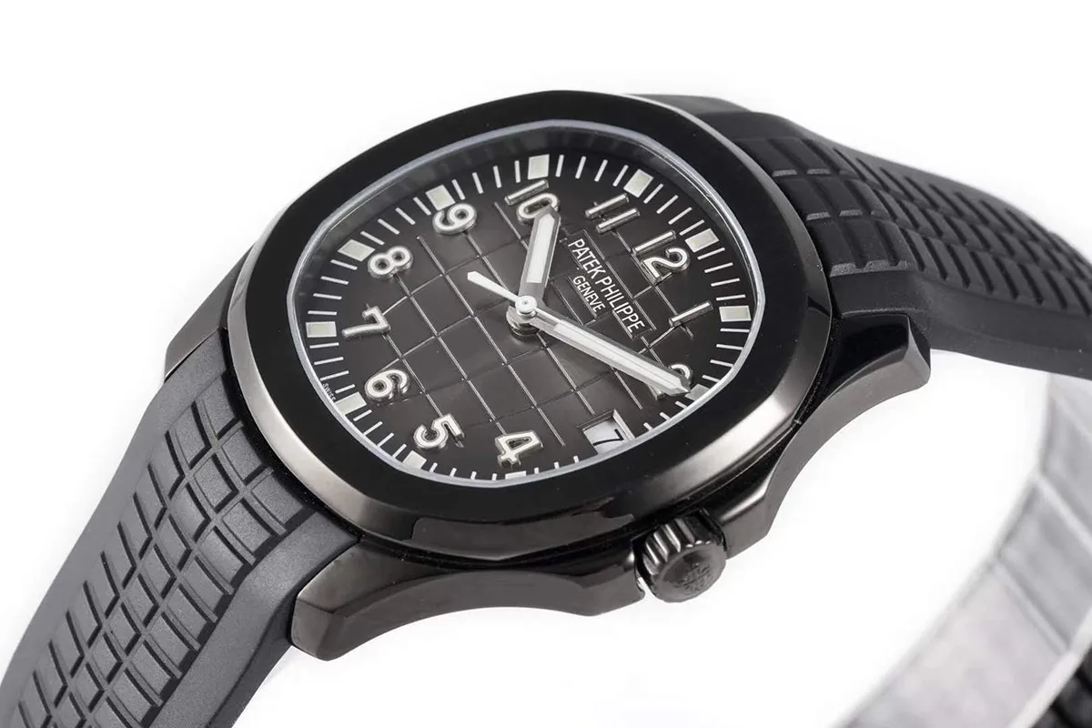 Aquanaut 5167A ‘Black Venom Limited Edition’ schwarzes Zifferblatt am schwarzen Kautschukarmband – Bild 2