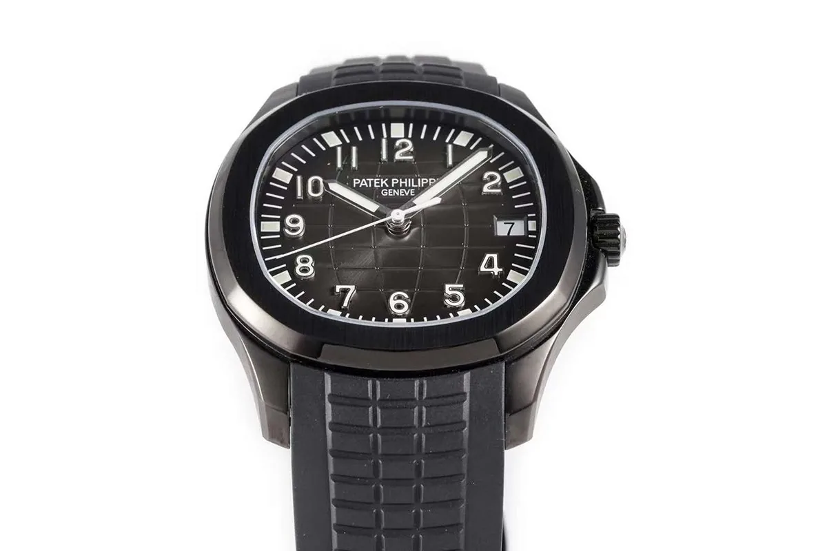 Aquanaut 5167A ‘Black Venom Limited Edition’ schwarzes Zifferblatt am schwarzen Kautschukarmband – Bild 5