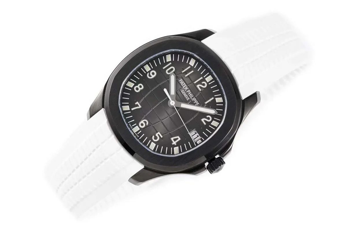 Aquanaut 5167A ‘Black Venom Limited Edition’ Black Dial on White Rubber Strap - Image 5
