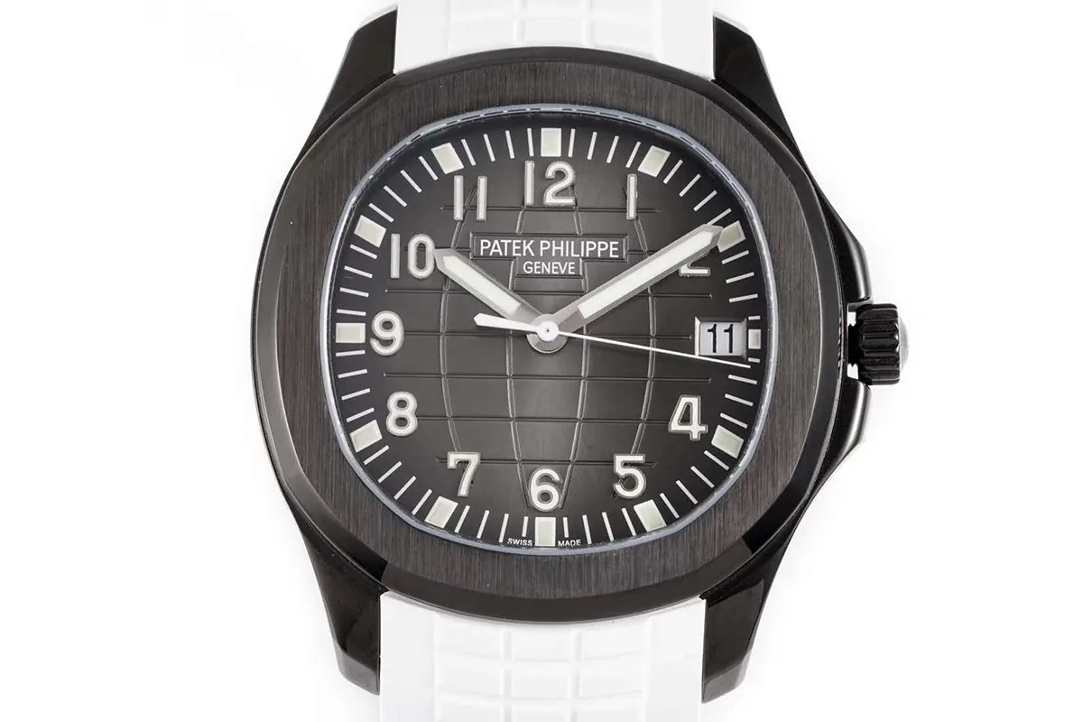 Aquanaut 5167A ‘Black Venom Limited Edition’ Black Dial on White Rubber Strap - Image 7