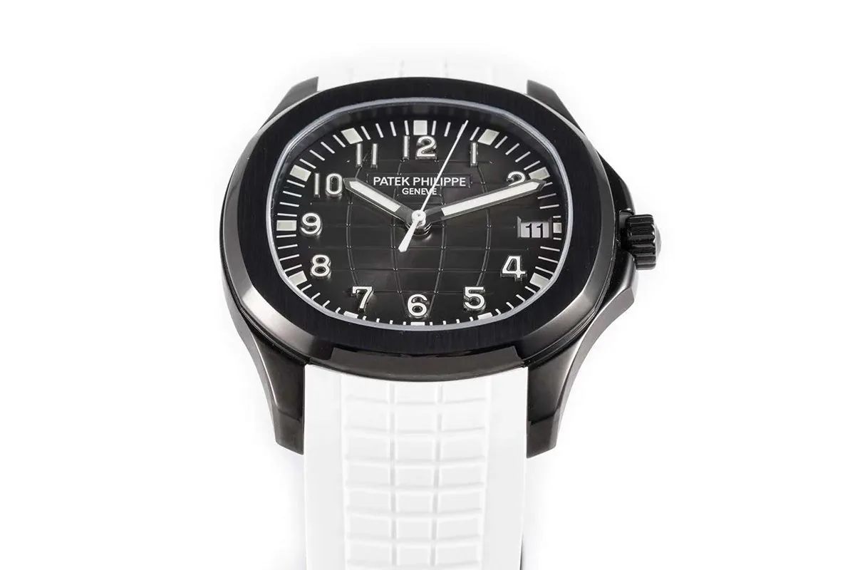Aquanaut 5167A ‘Black Venom Limited Edition’ Black Dial on White Rubber Strap - Image 6