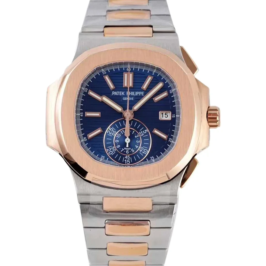 Nautilus Chronograph 5980/1AR in Steel and Rose Gold