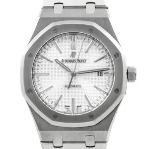 Royal Oak 15400 acier cadran blanc