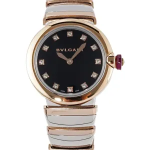 Lvcea Black Dial in Rose Gold/Steel