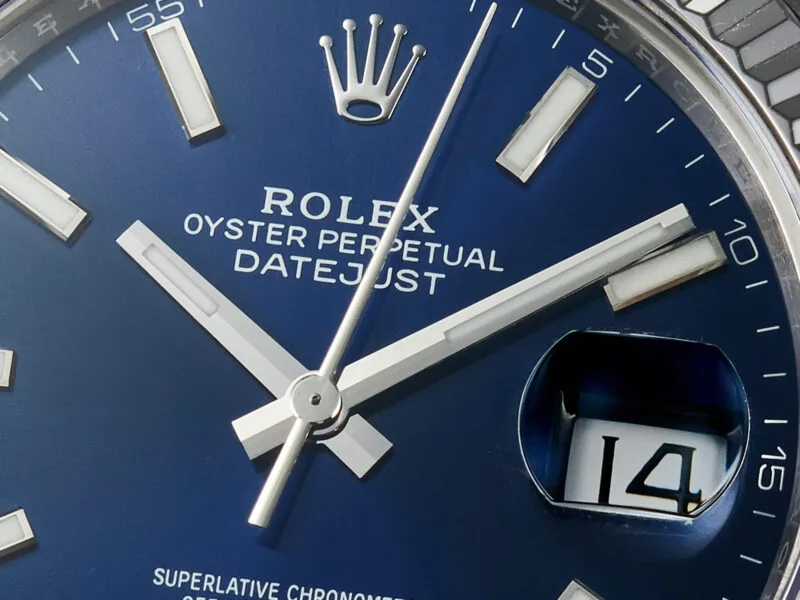 Datejust 36mm 126334 VSF cadran bleu index bâtons en or blanc – Image 11