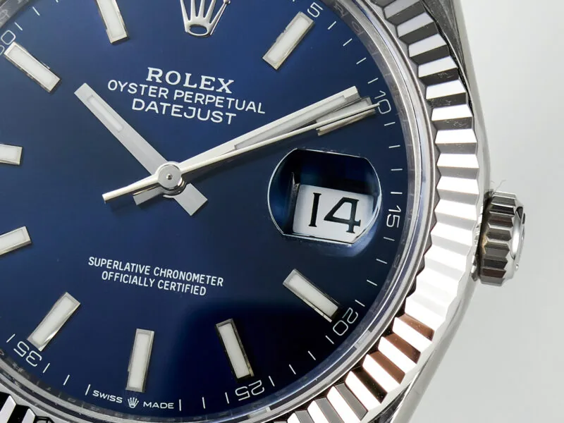 Datejust 36mm 126334 VSF cadran bleu index bâtons en or blanc – Image 12