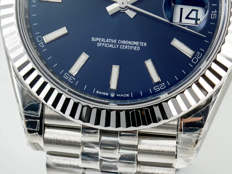 Datejust 36mm 126334 VSF cadran bleu index bâtons en or blanc – Image 7