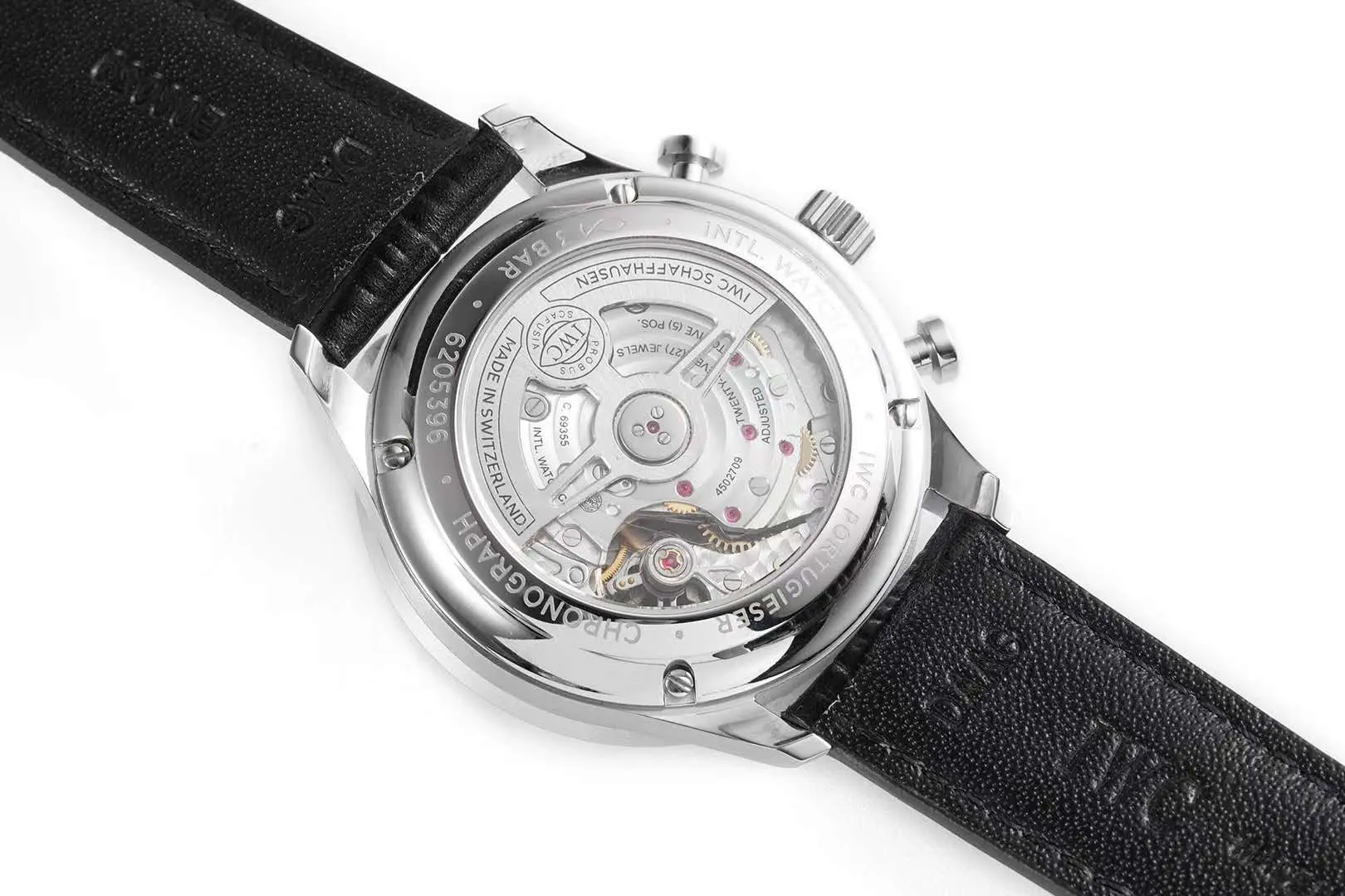 Portugieser Chronograph IW371606 quadrante blu in acciaio - immagine 4