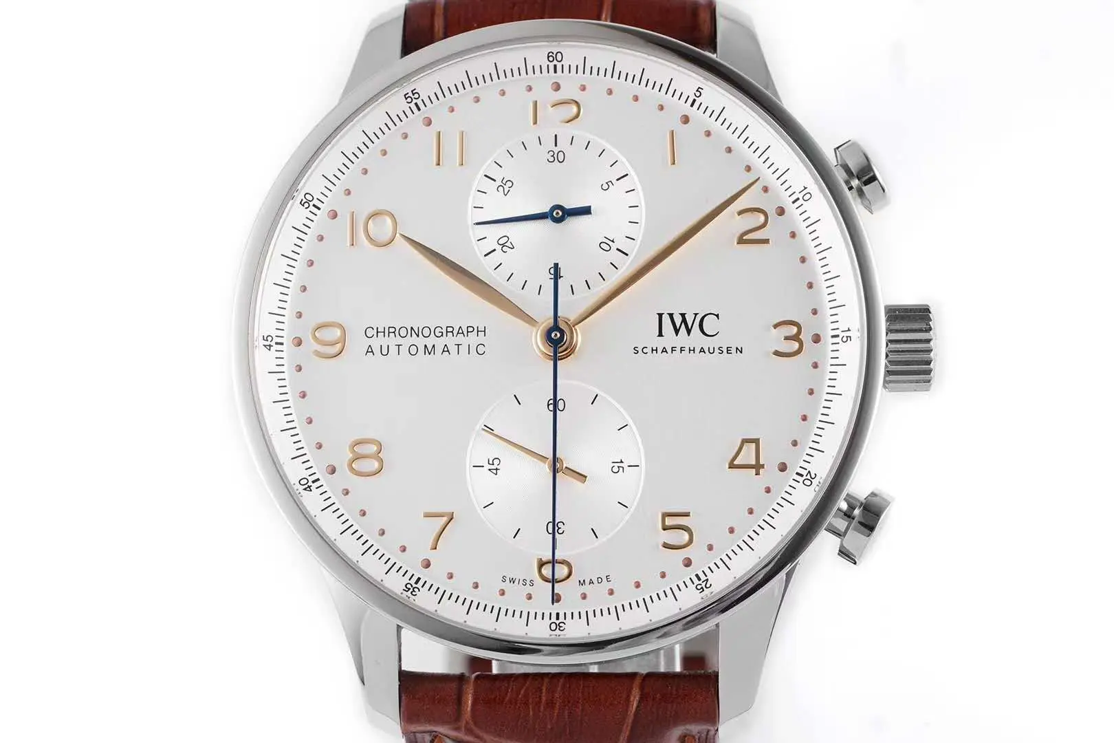 Portugieser Chronograph IW371611 White Dial in Steel - Image 4