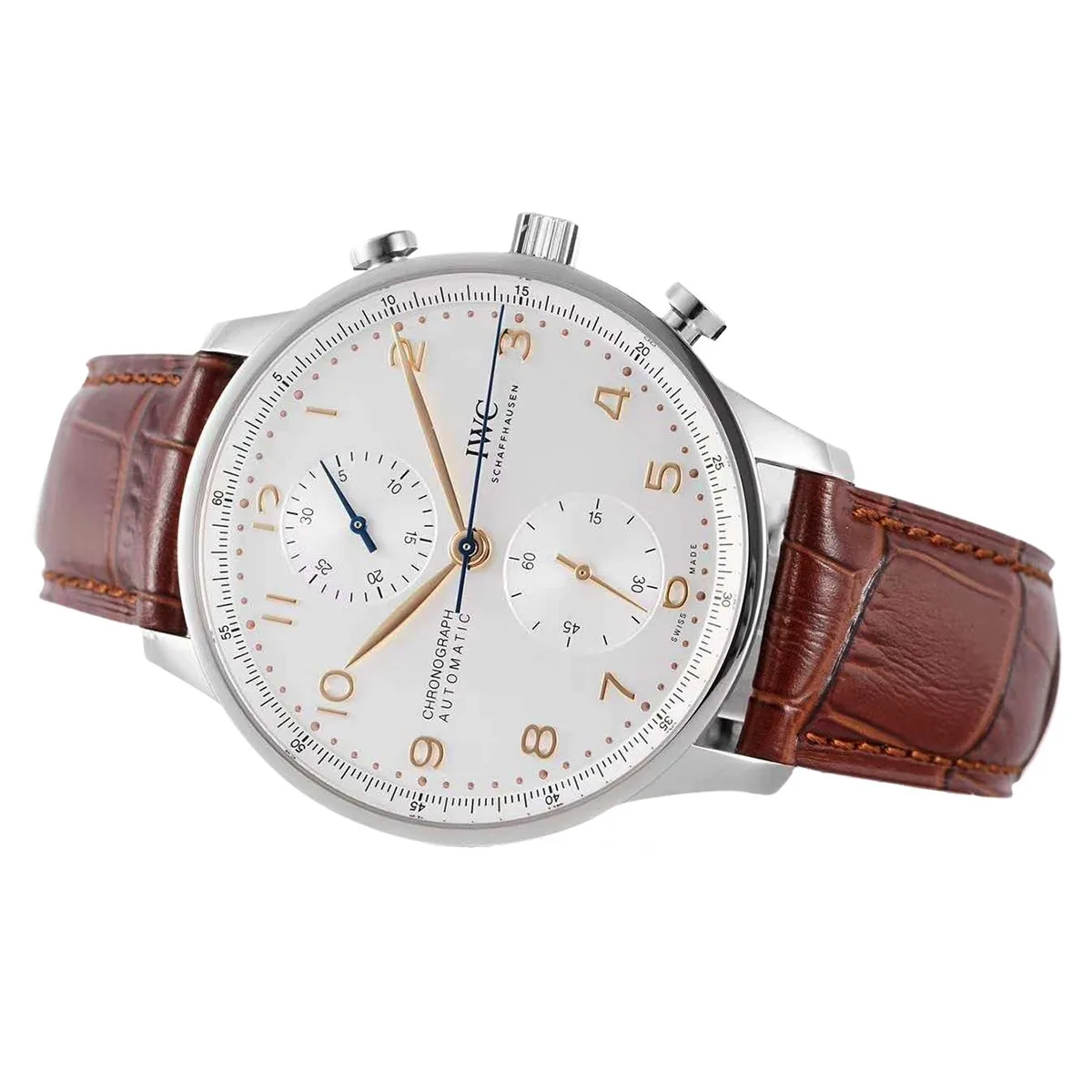 Portugieser Chronograph IW371611 White Dial in Steel - Image 3