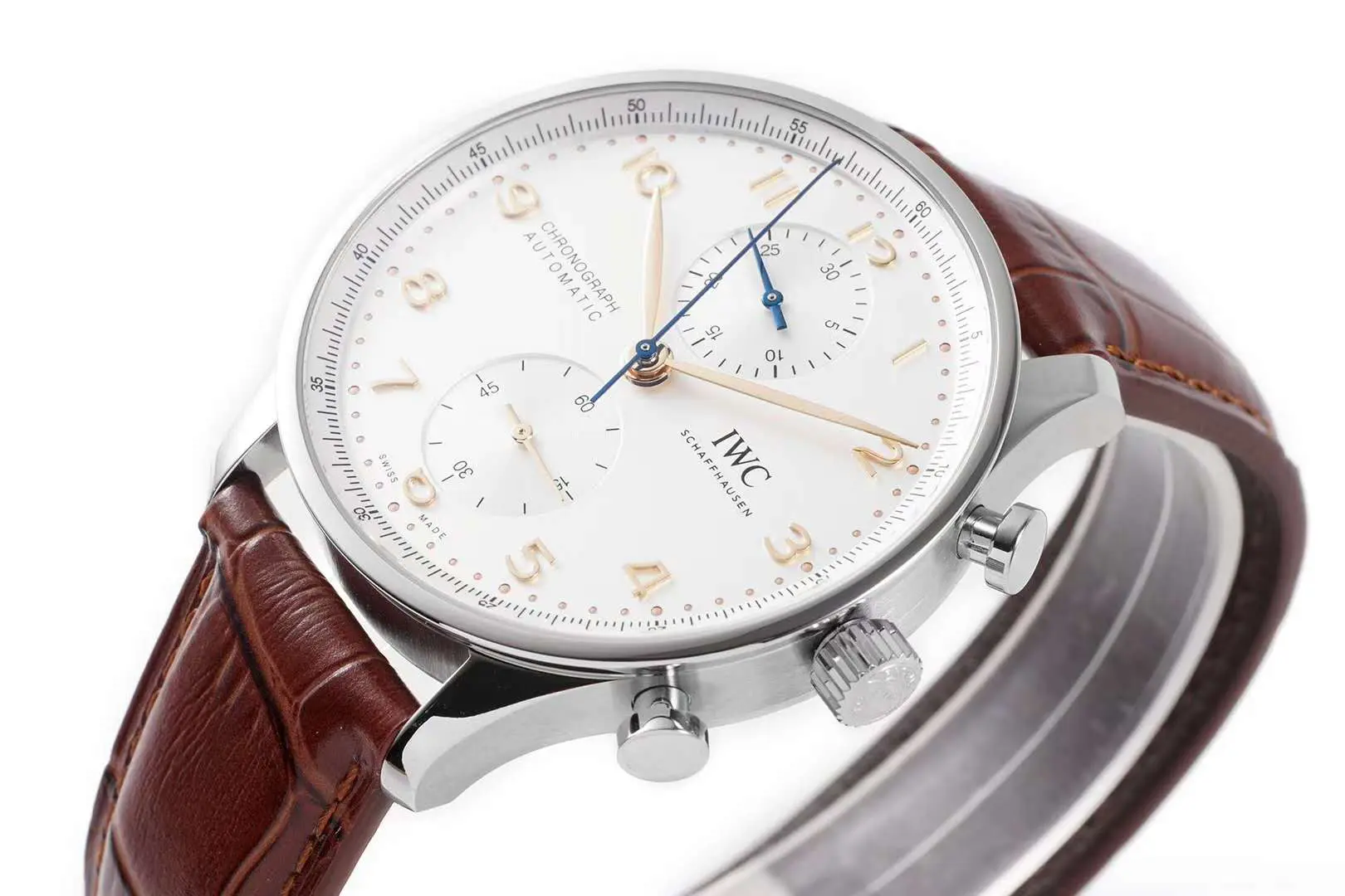Portugieser Chronograph IW371611 White Dial in Steel - Image 6