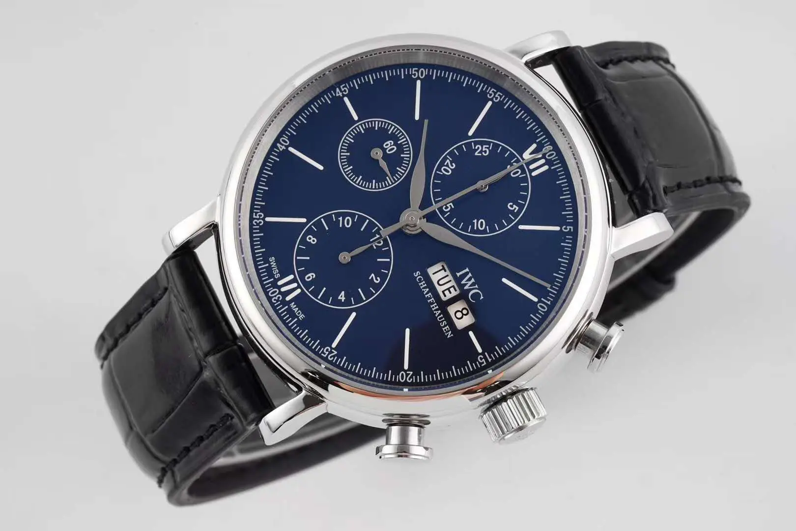 Portofino Chronograph IW390303 Edition “150 Years” quadrante blu in acciaio - immagine 3