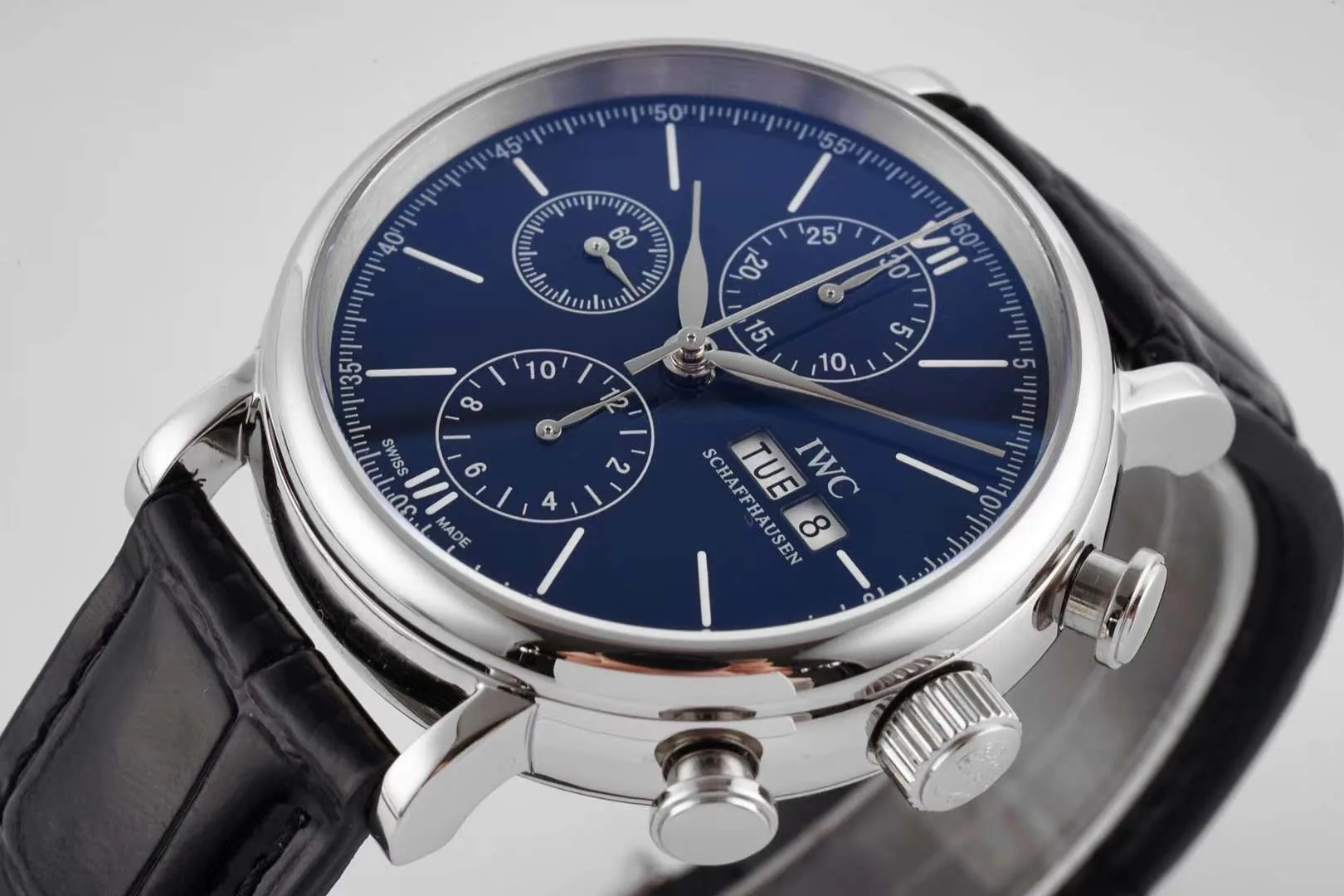Portofino Chronograph IW390303 Edition “150 Years” quadrante blu in acciaio - immagine 7