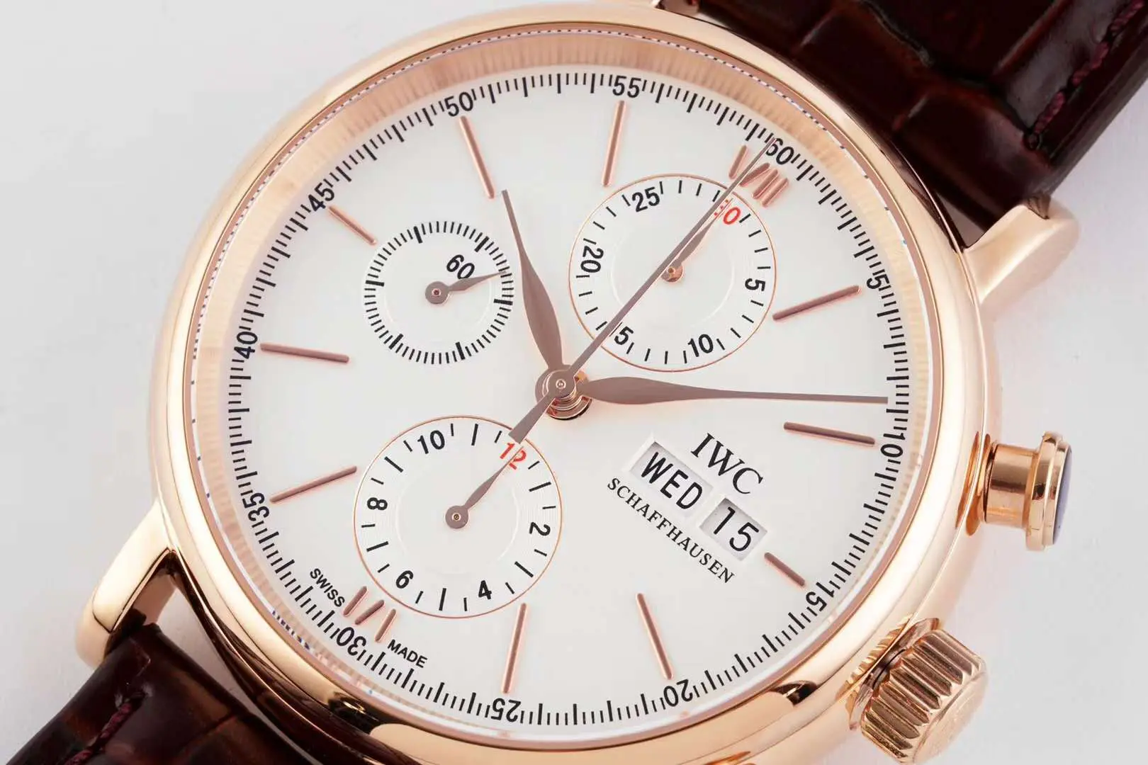Portofino Chronograph IW391025 Edition “150 Years” White Dial in Rose Gold - Image 3