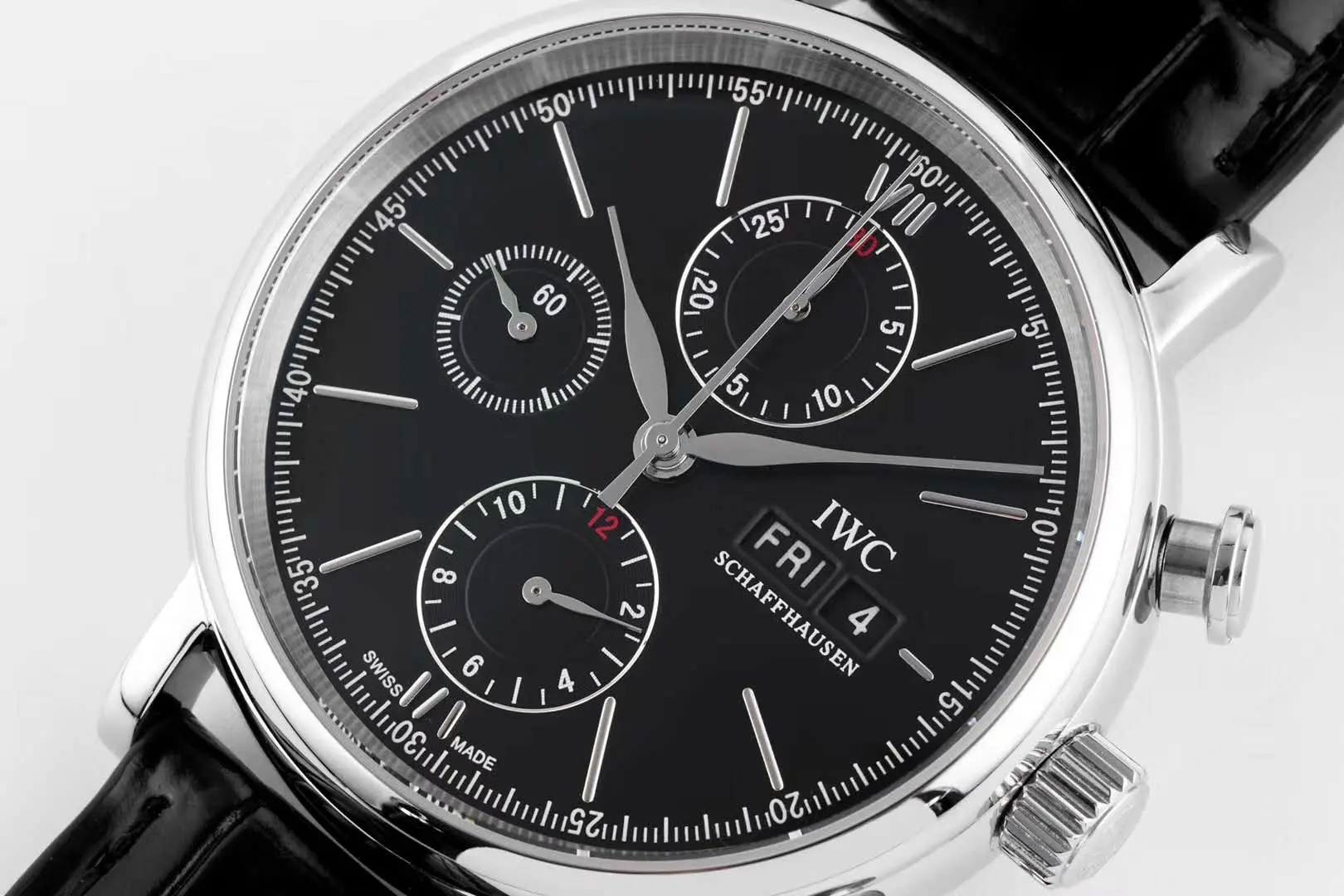 Portofino Chronograph IW391029 Edition “150 Years” quadrante nero in acciaio - immagine 3