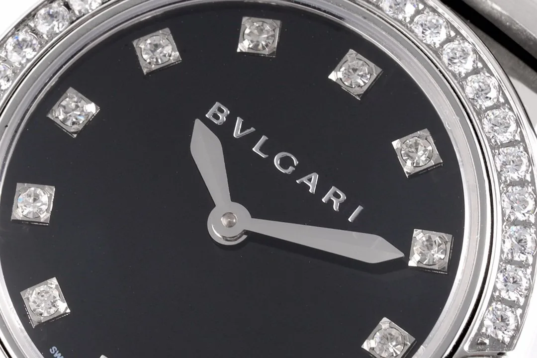 Lvcea Black Dial in Steel with Diamond Bezel - Image 4