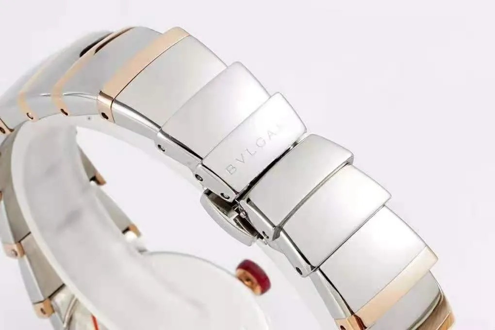 Lvcea quadrante argento in oro rosa/acciaio - immagine 7