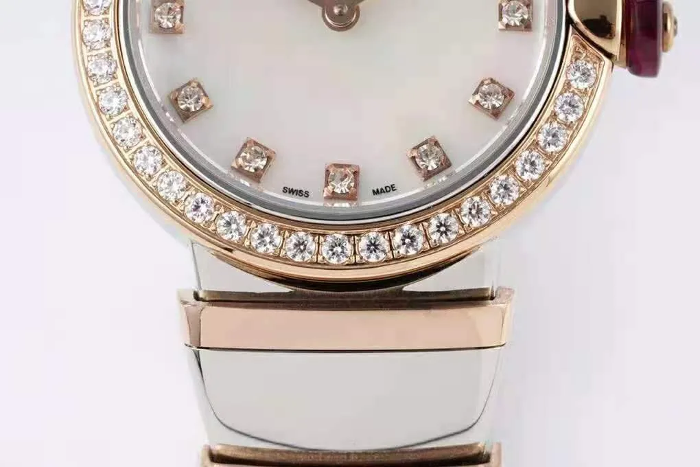 Lvcea MOP Dial in Rose Gold/Steel with Diamond Bezel - Image 3