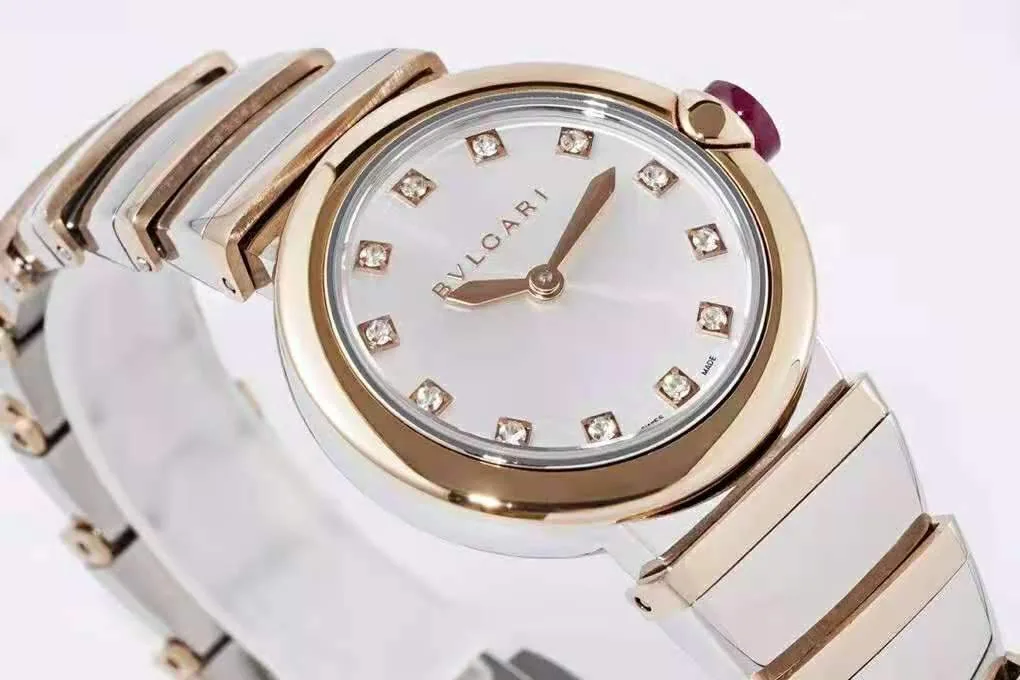 Lvcea quadrante argento in oro rosa/acciaio - immagine 4