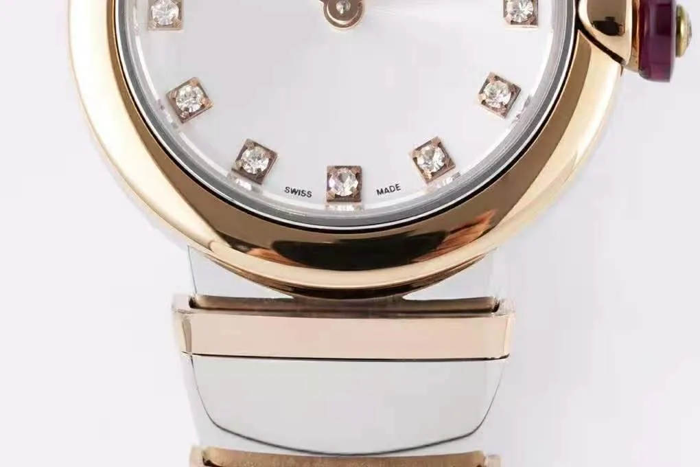 Lvcea quadrante argento in oro rosa/acciaio - immagine 5