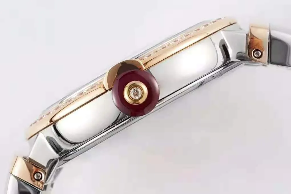 Lvcea MOP Dial in Rose Gold/Steel with Diamond Bezel - Image 10