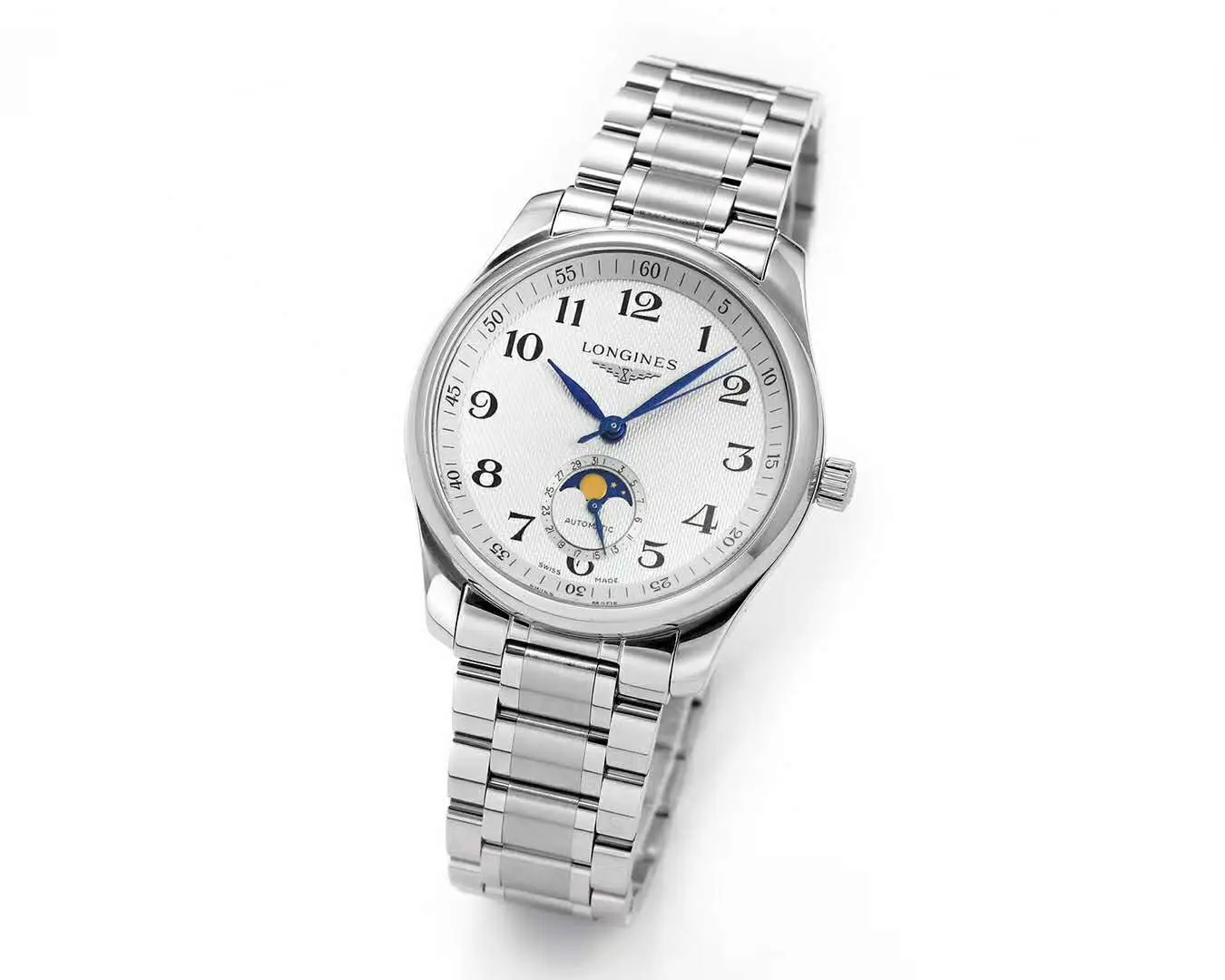 Master Collection Moonphrase White Dial on Bracelet - Image 3