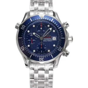 Seamaster Diver 300m Chronograph Blue Dial on Bracelet