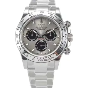 Daytona 116509 Steel and Black Dial in White Gold