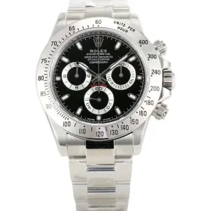Daytona 116520 Black Dial in Steel