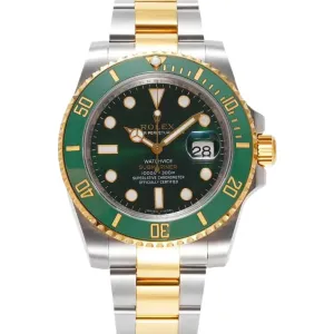 Submariner 116613LV ‘Watchvice Edition’ Hulk in Yellow Gold and Steel