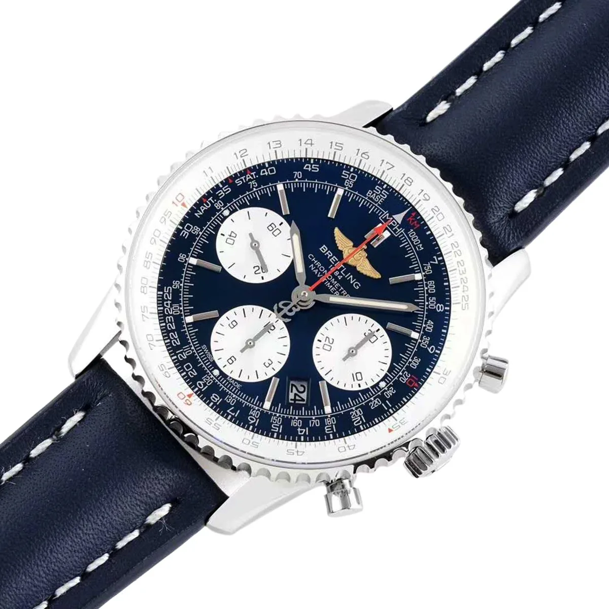 Navitimer 01 Chronograph esfera azul en acero - Imagen 2