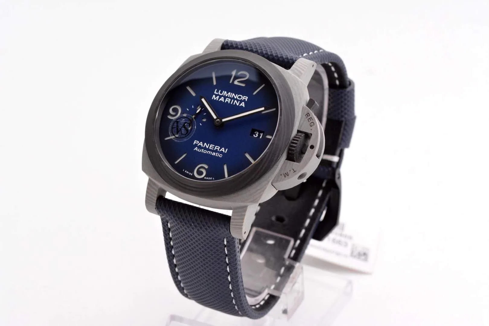 PAM1663 Lumminor Marina Fibratech™ Vulcano Blu 44mm - Image 3