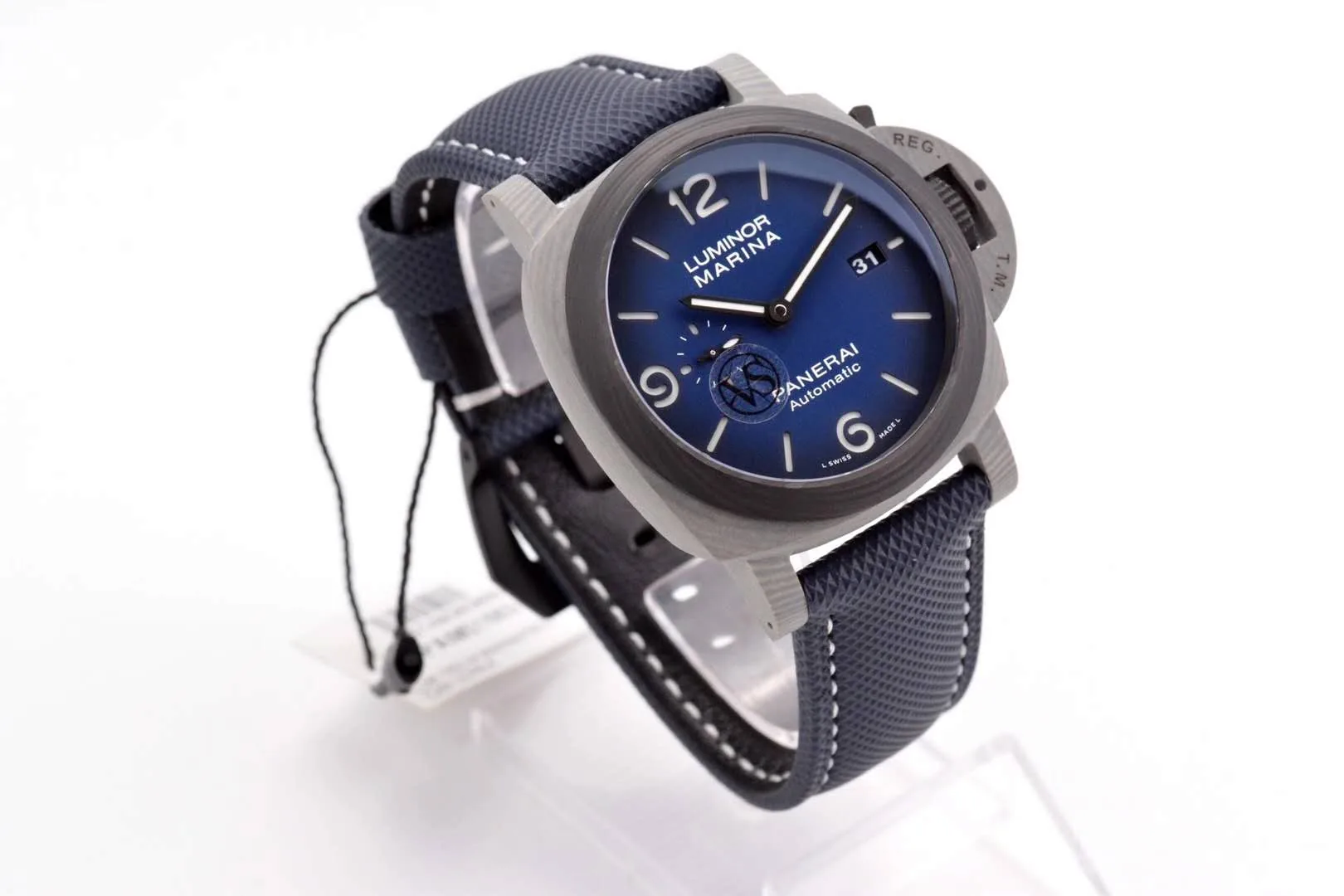 PAM1663 Lumminor Marina Fibratech™ Vulcano Blu 44mm - Image 4