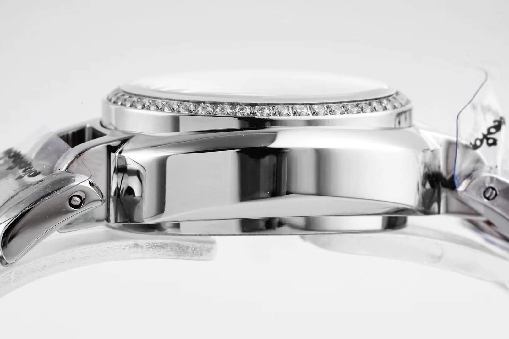 Primaluna esfera MOP blanca con índices de diamantes y bisel de diamantes - Imagen 8