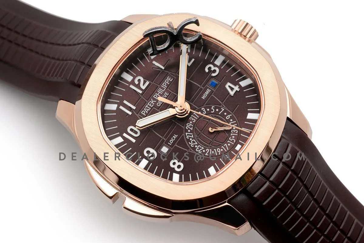 Aquanaut Time Travel 5164A braunes Zifferblatt in Roségold – Bild 3
