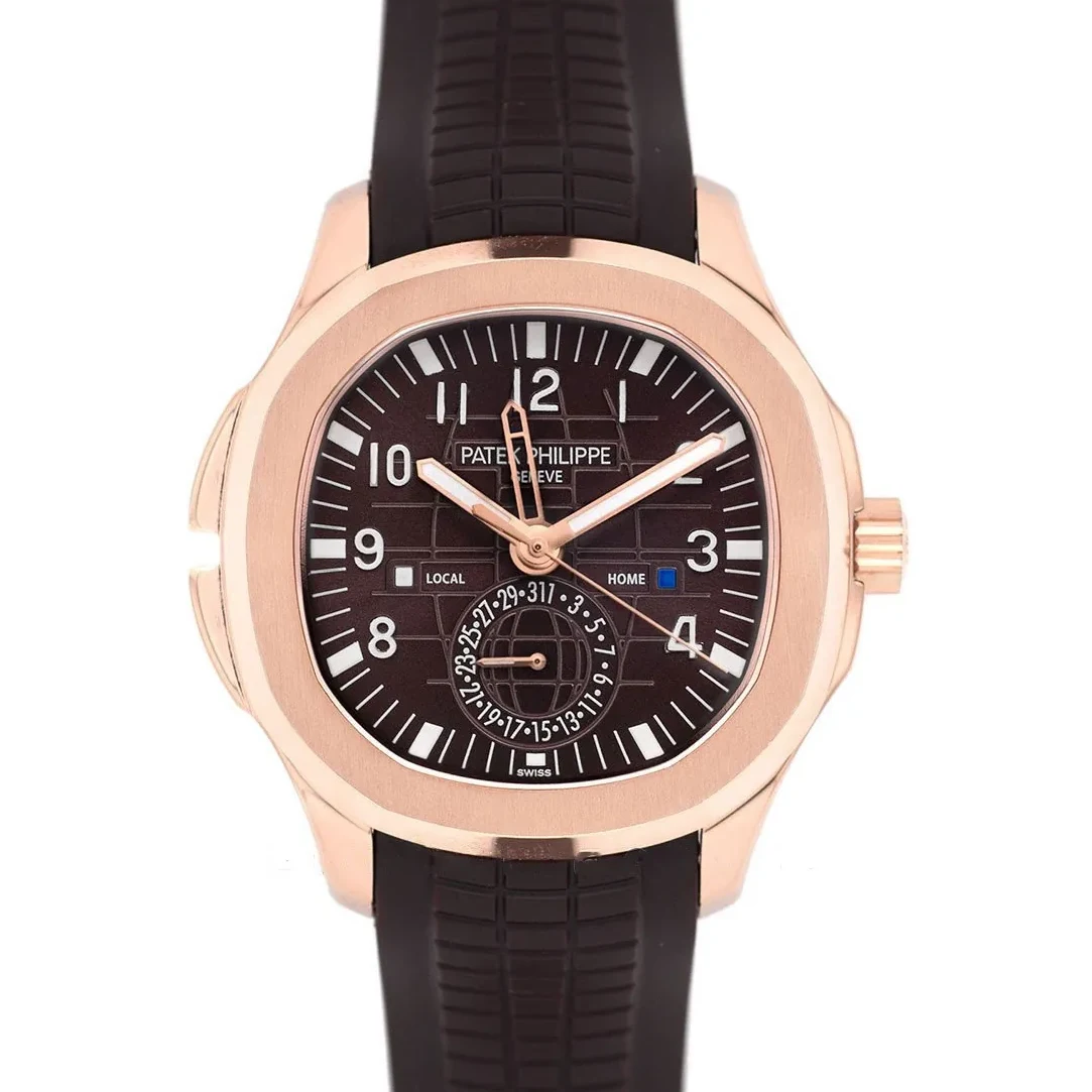 Aquanaut Time Travel 5164A Brown dial in Rose Gold