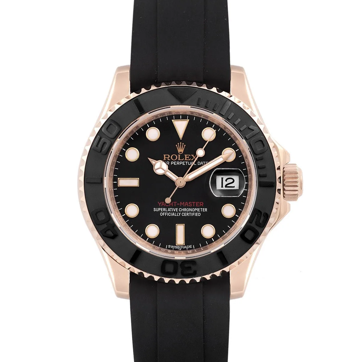 Yacht-Master 116655 Everose Gold (Baselworld 2015) on Oysterflex Strap