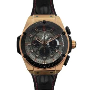 King Power F1 chronographe cadran gris en or rose