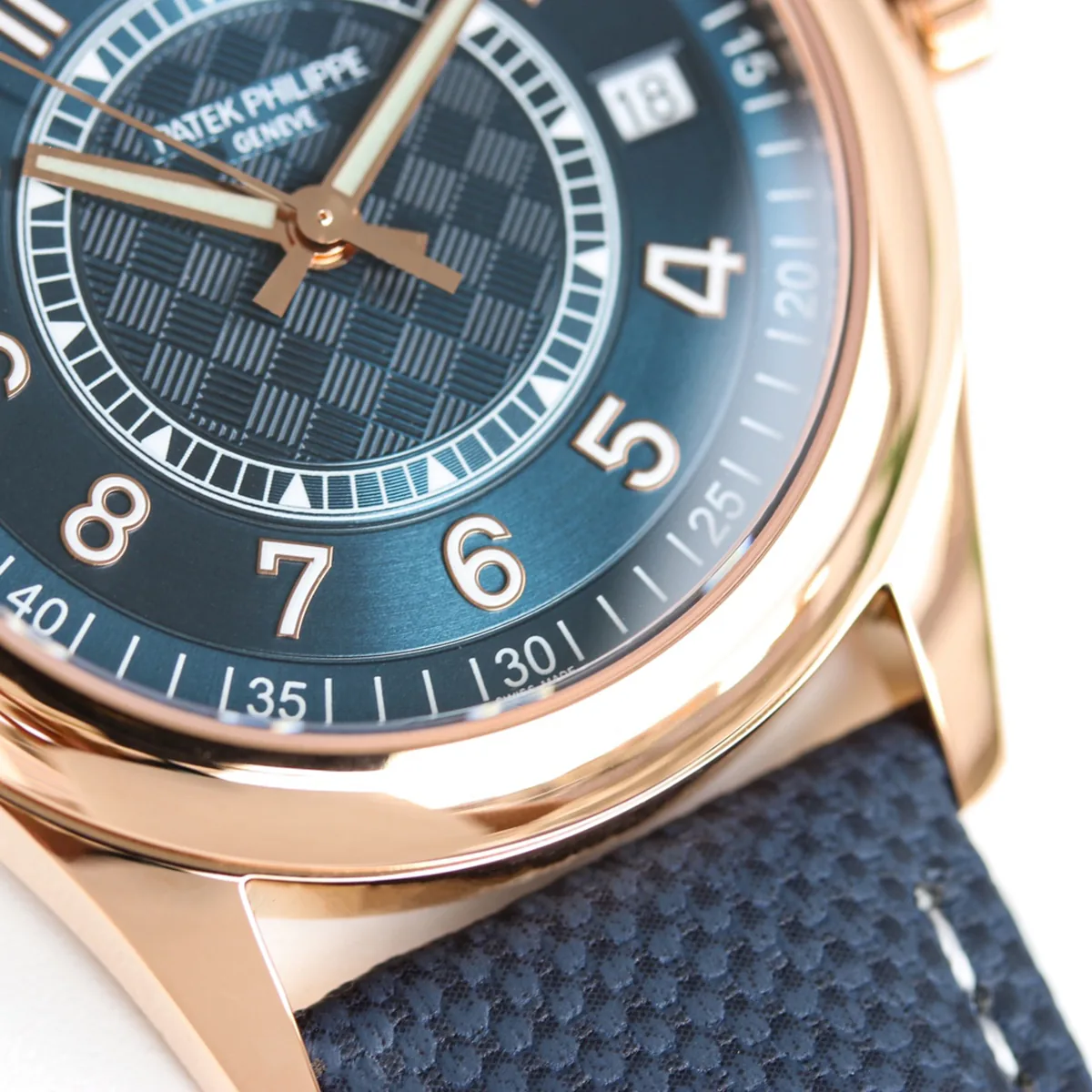 Calatrava 6007 cadran bleu en or rose – Image 5