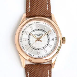 Calatrava 6007 cadran blanc en or rose