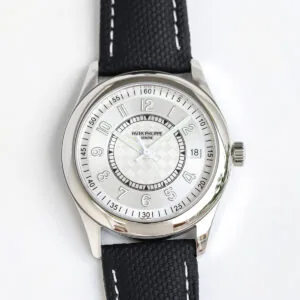 Calatrava 6007 cadran blanc en or blanc