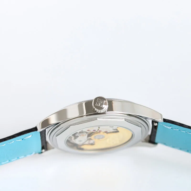 Calatrava 6007G-001 cadran noir bleu ciel en or blanc – Image 5