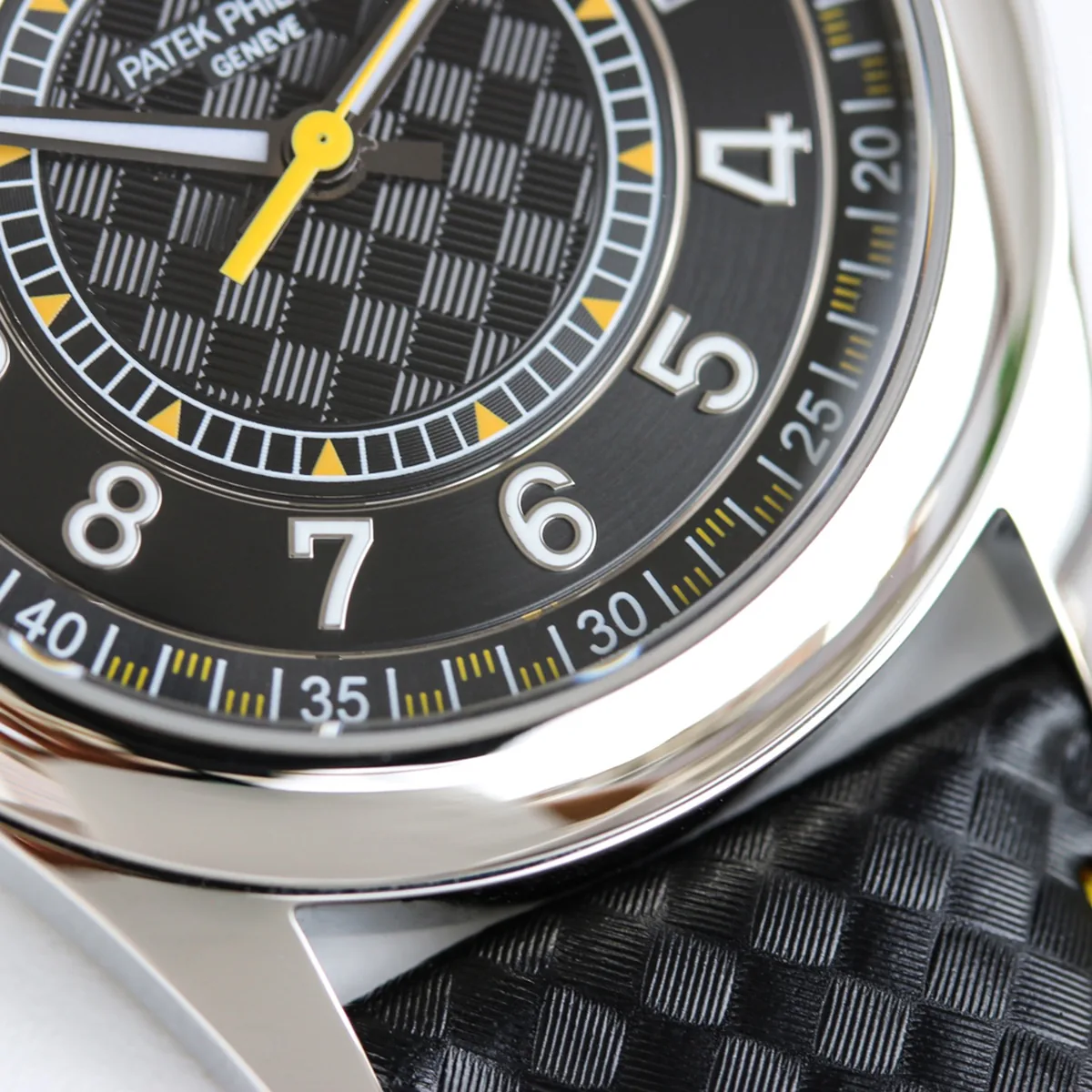 Calatrava 6007G-001 cadran noir jaune en or blanc – Image 5