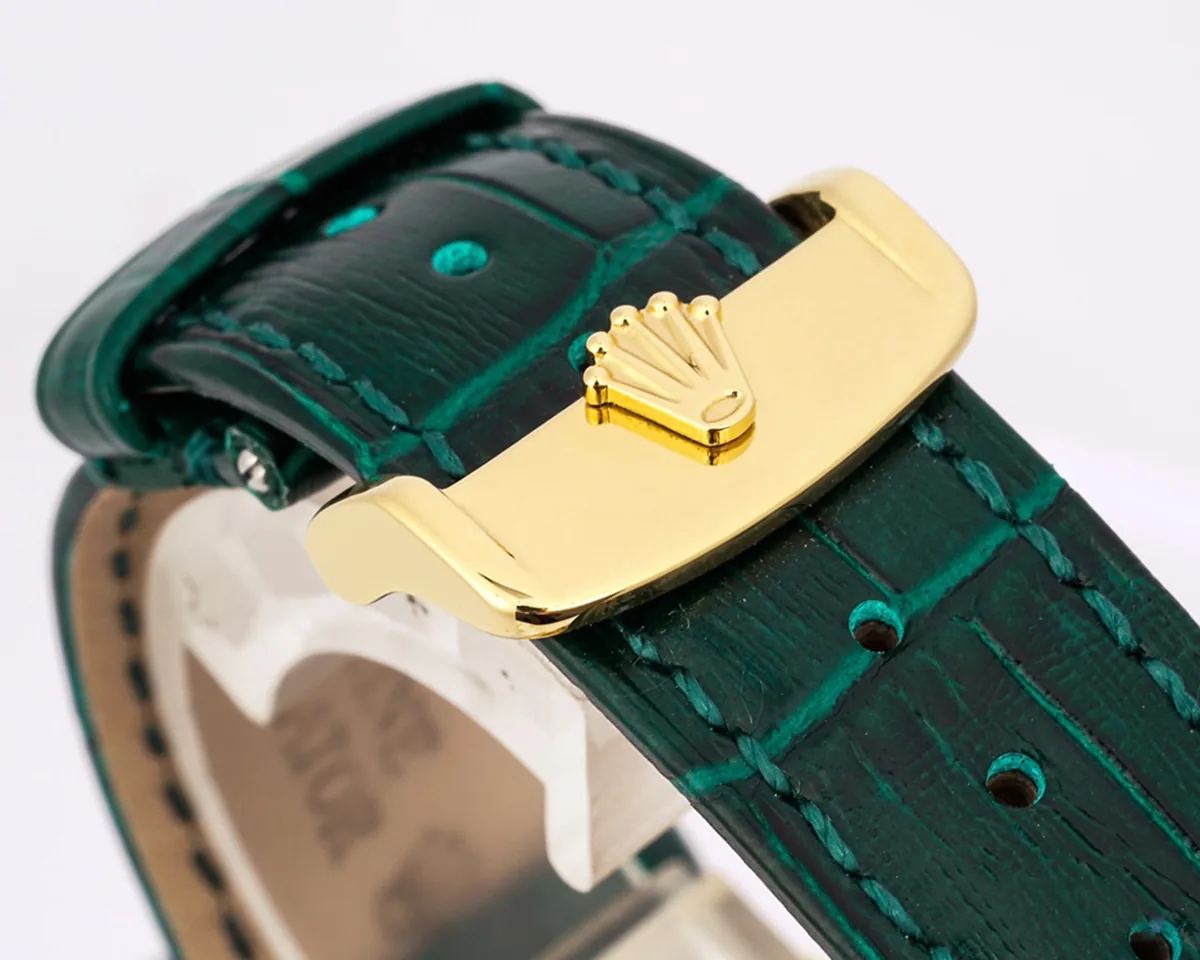 Day-Date 40 White Dial in Yellow Gold on Leather Strap - Image 5