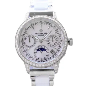 Grand Complications Ladies First quantième perpétuel lunette diamants en or blanc